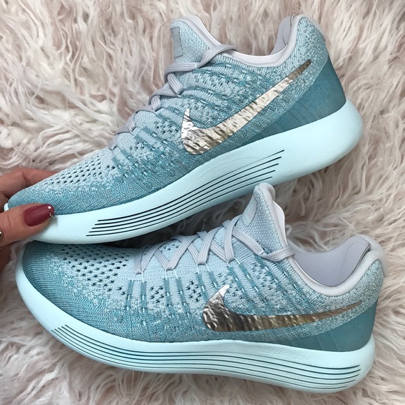 NWT🍭 Nike Lunarepic Flyknit 2 Silver Swoosh - Picture 2 of 8